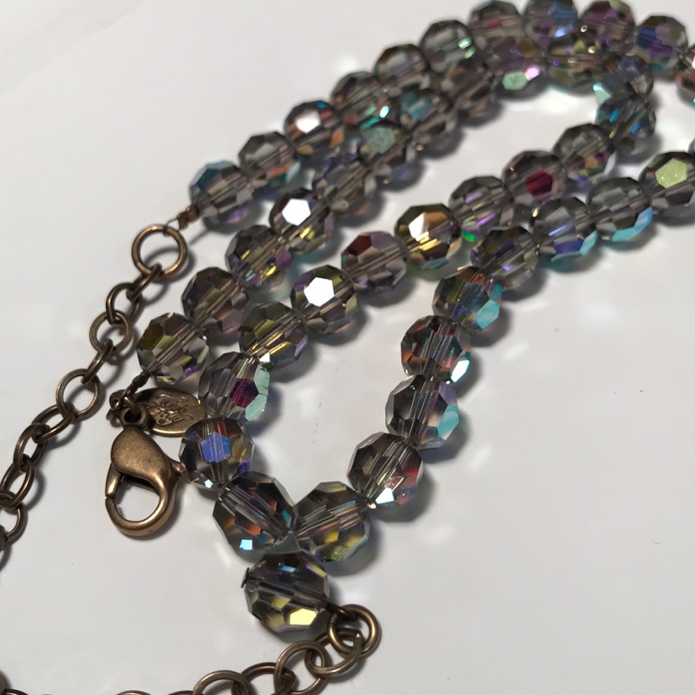 Iridescent Geometric Orb Necklace - Kirks Folly - Picture 4 of 6